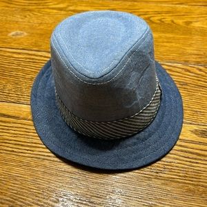 Infants blue hat.  Boys fedora.  Great for Easter.  Size 12 months.